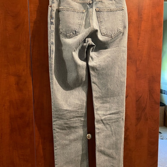 AGOLDE Lana Mid Rise Full Length Straight Jean in Curio. Size 24 - Picture 3 of 7